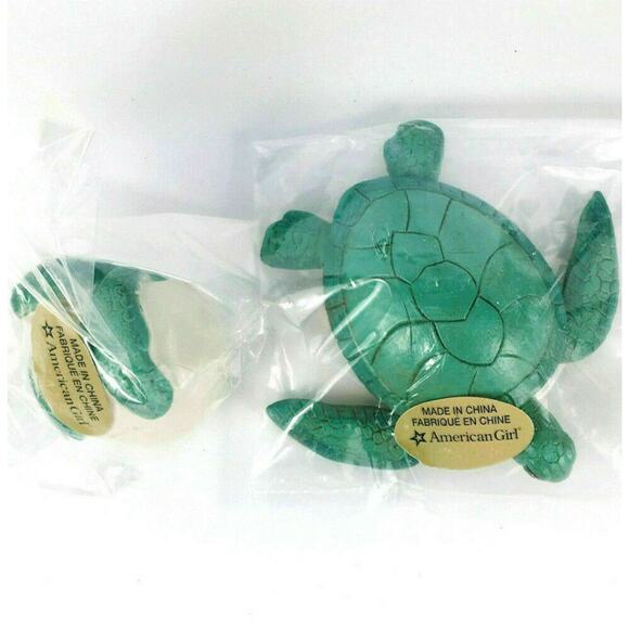 NEW American Girl SEA TURTLE & BABY TURTLE EGG HATCHING 2PC Lea Accessory Toys - Picture 2 of 5